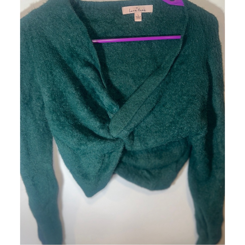 Love Tree Green Sweater